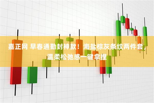 嘉正网 早春通勤封神款！海盐棕灰条纹两件套，温柔松弛感一键拿捏